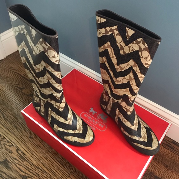 Coach tall rain boots - Picture 2 of 8